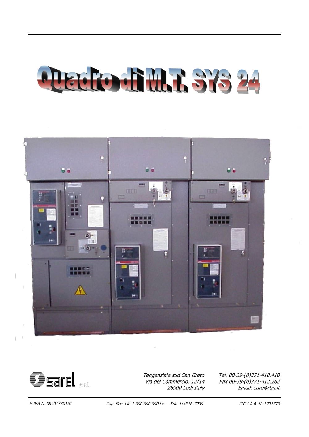 switchboards SYS-24 air insulated 12-24KV - SAREL