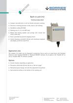 Data sheet built-in unit 312