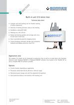 Data sheet built-in unit 313 micro liner
