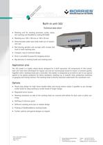 Data sheet built-in unit 322