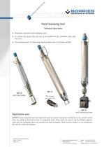 Data sheet hand stamping tools
