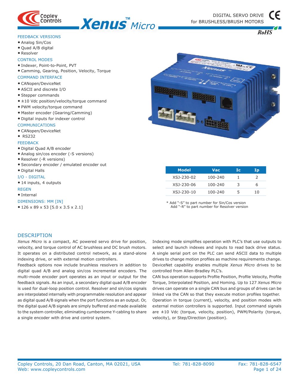 Xenus Micro - Copley Controls