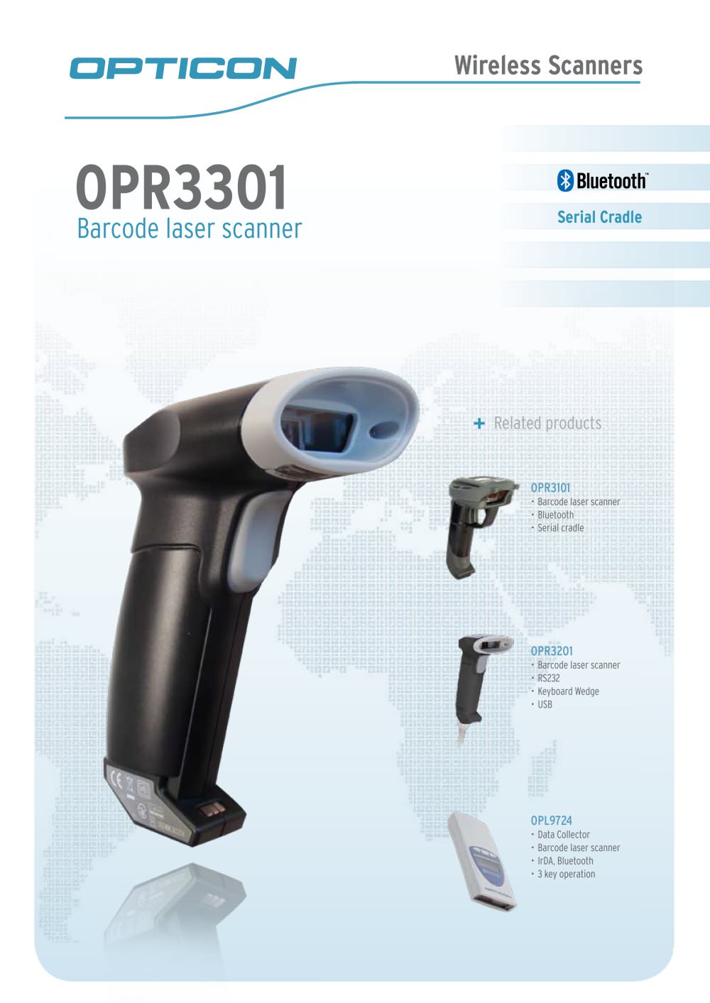 hand-held laser scanner - OPTICON