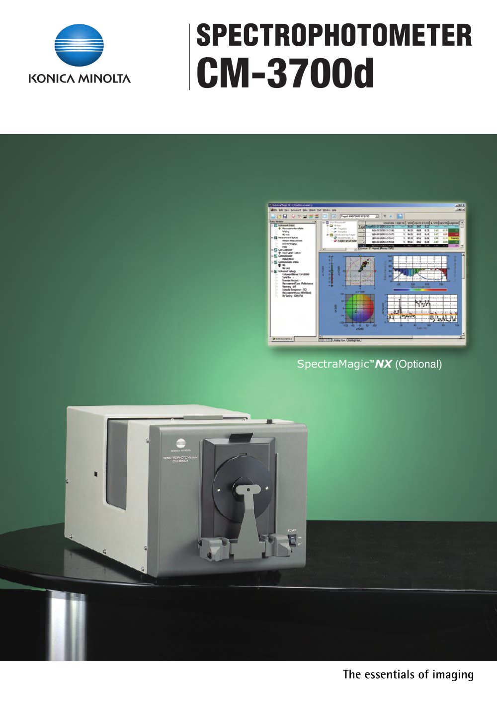 CM-3700d Spectrophotometer (spectral type, side port) - Konica Minolta Sensing