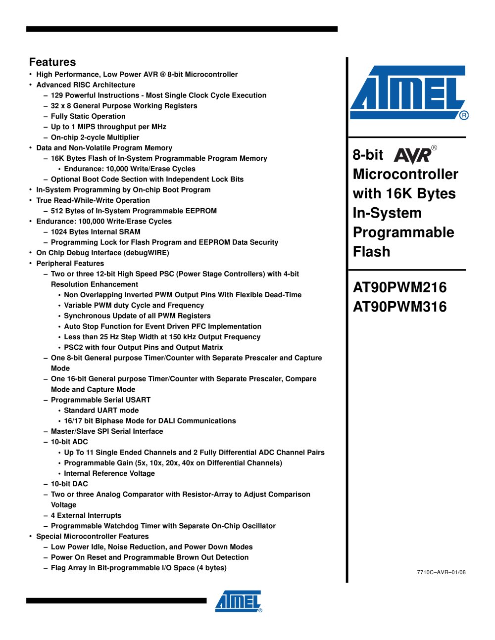 AT90PWM216/316 - Atmel