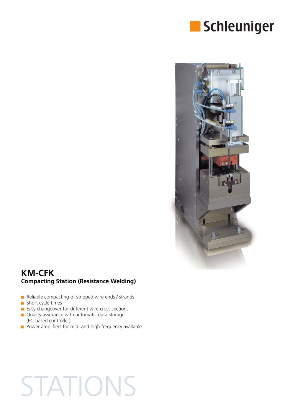 KM-CFK Compacting Station (Resistance Welding) - Schleuniger