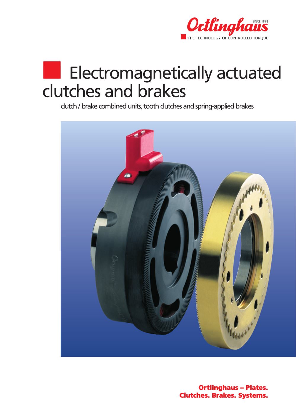 Electromagnetically actuated clutches and brakes, clutch/brake combined units and tooth clutches - Ortlinghaus