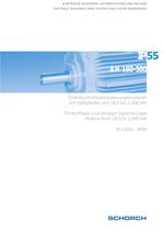 Low-voltage machines  	IP55, Frame size 180-500 