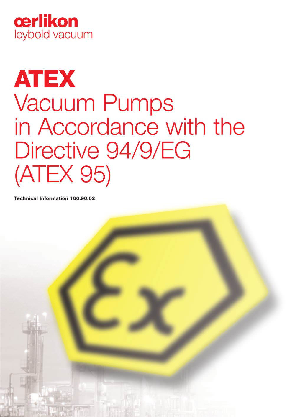 ATEX Vacuum Pumps - Oerlikon Leybold Vacuum