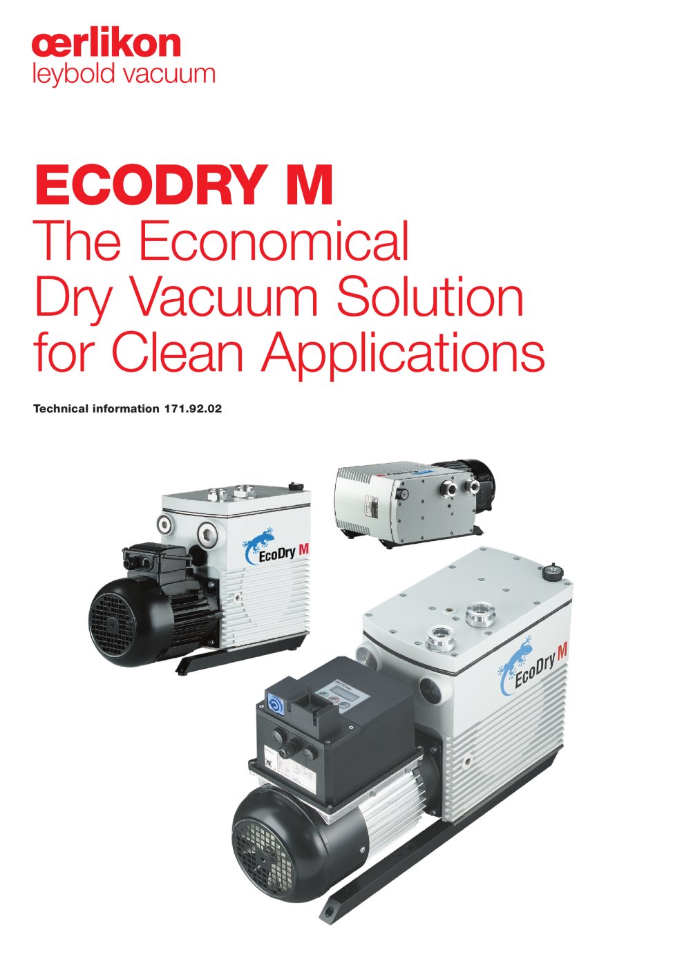 ECODRY M The Economical Dry Vacuum Solution - Oerlikon Leybold Vacuum