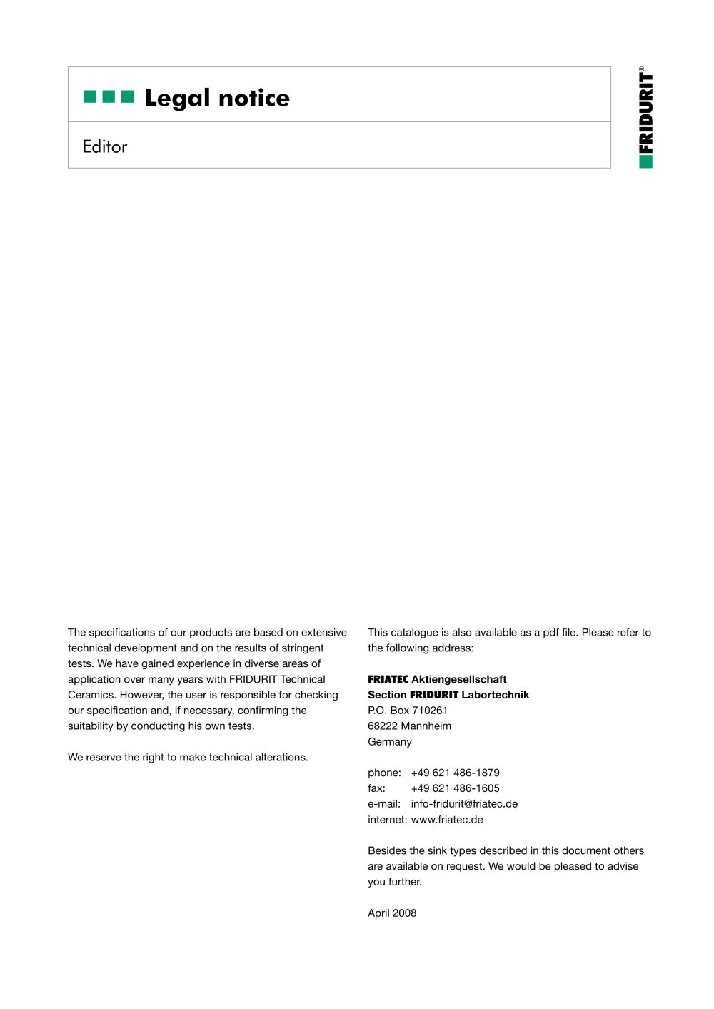 FRIATEC - 