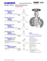 Free of maintenance stop valve with bellow seal - metallic sealing (ANSI-units)