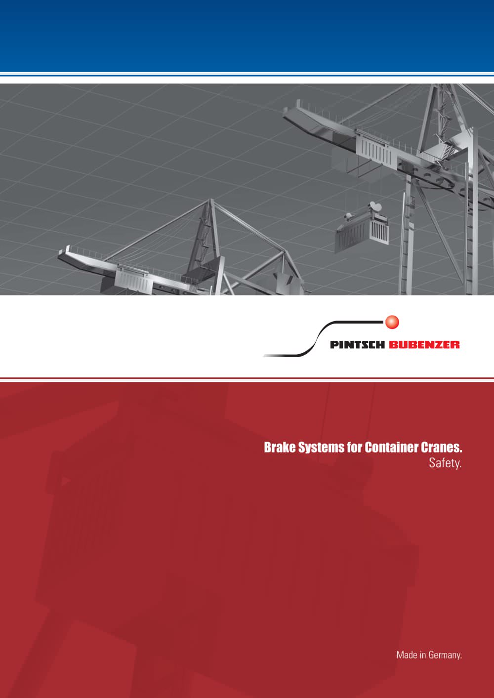 Brochure "Brake systems for container cranes" - Pintsch Bubenzer