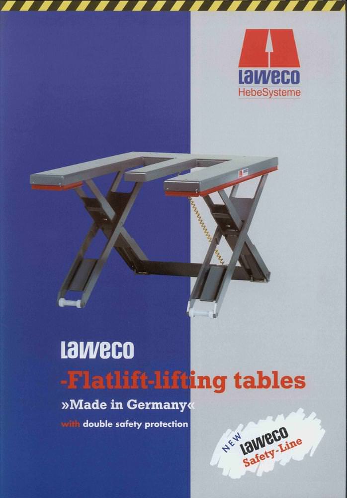 Flatlift-lifting tables Safety-Line - LAWECO