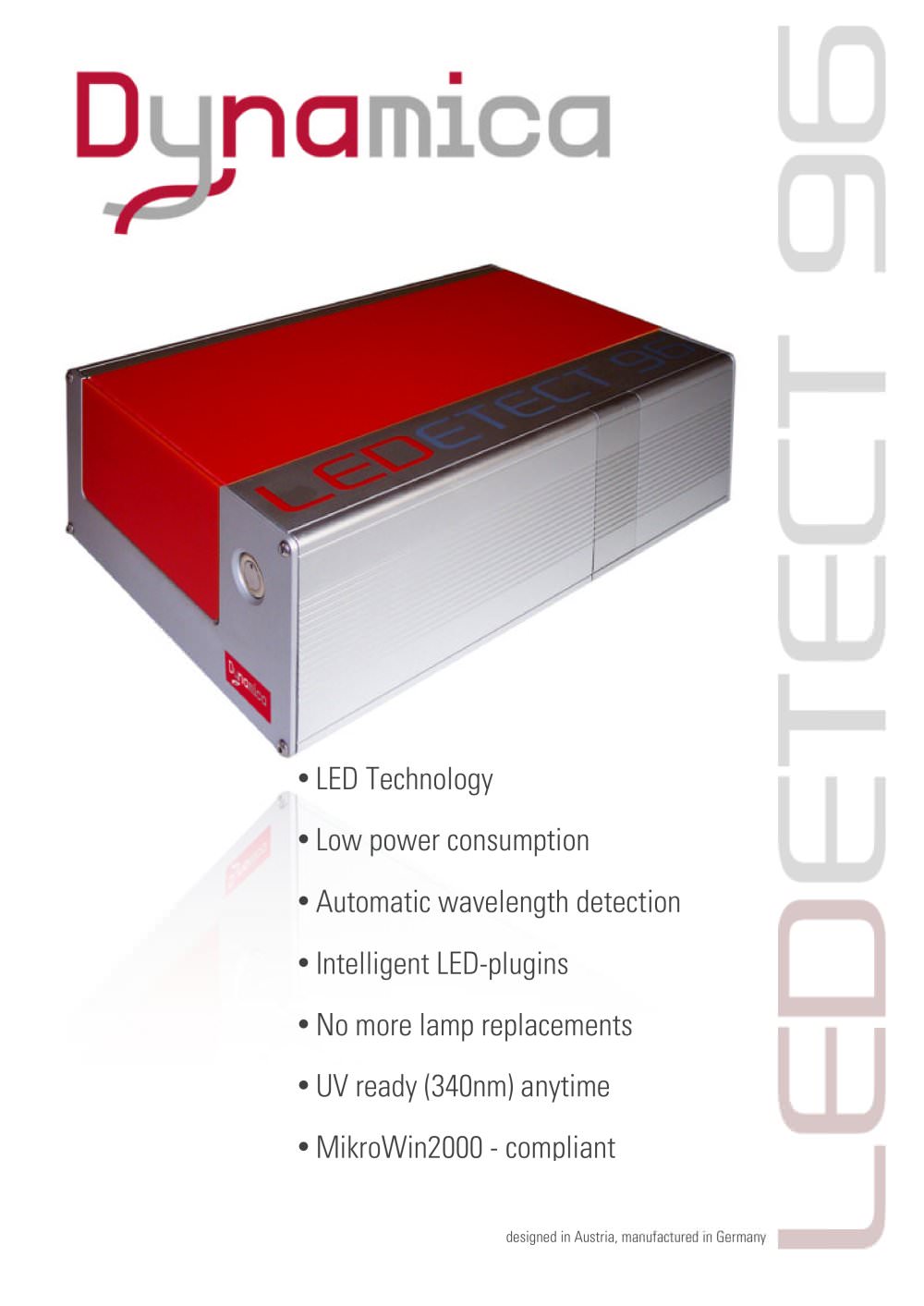 LEDETECT 96 Visible Microplate Reader - Precisa Gravimetrics AG