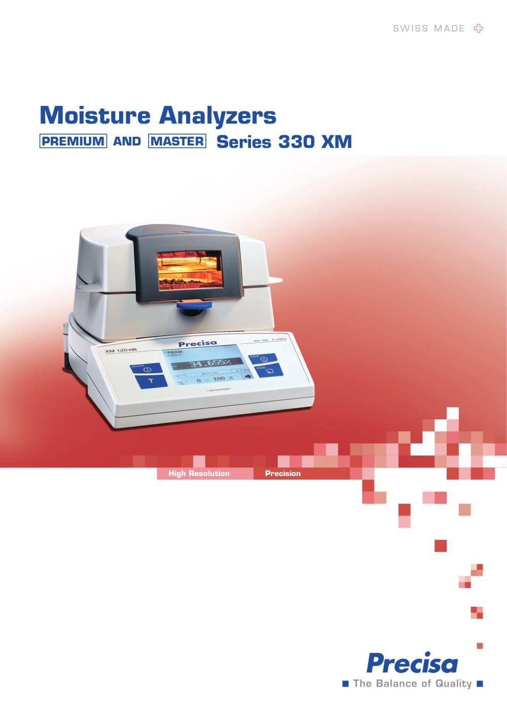 XM Series Moisture Analyzer - Precisa Gravimetrics AG