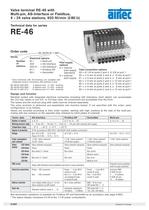 Valve terminal RE-46 with Multi-pin, AS-Interface or Fieldbus,