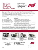 Explosion Proof Diaphragm Pumps For Hazardous Atmospheres
