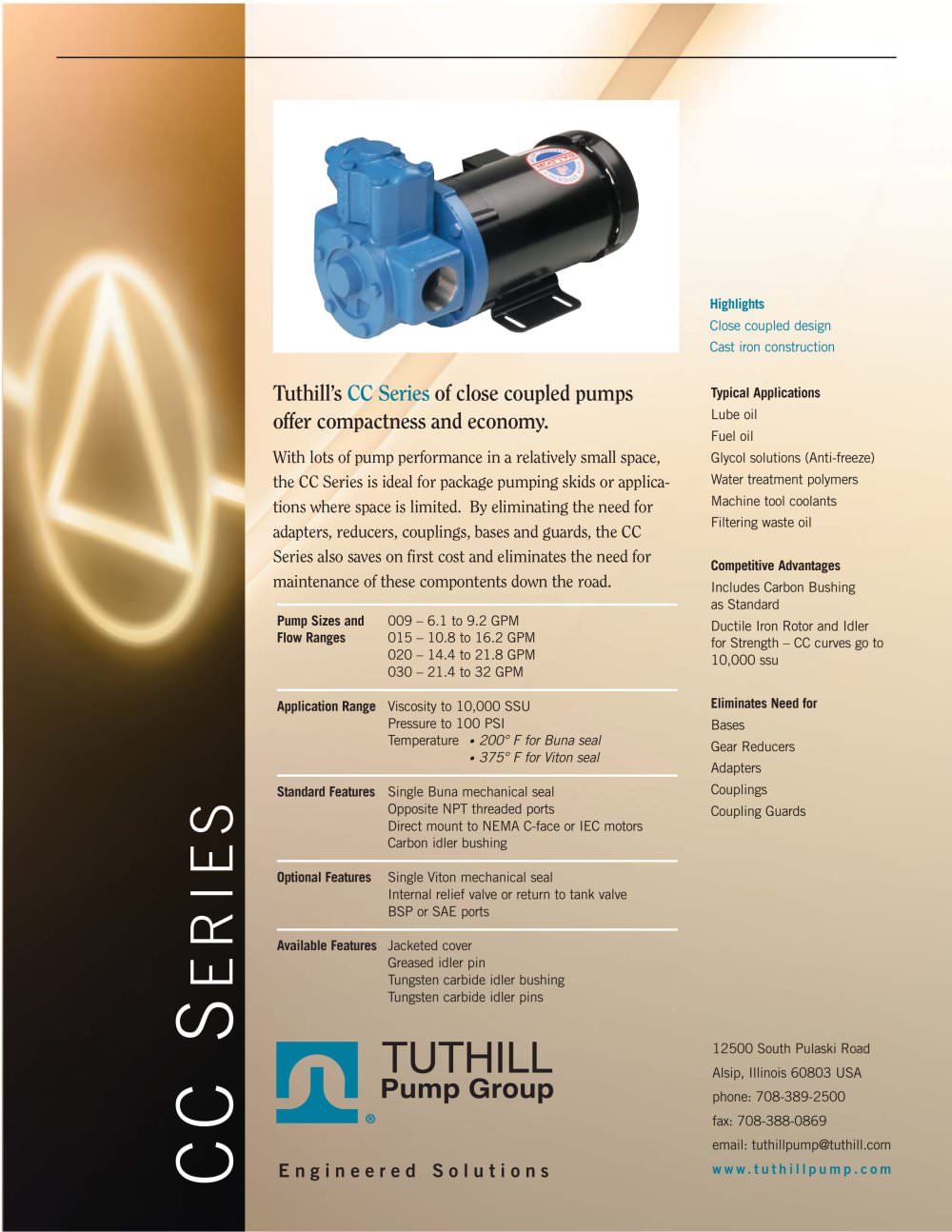 CC Series Close Coupled Pumps - Tuthill