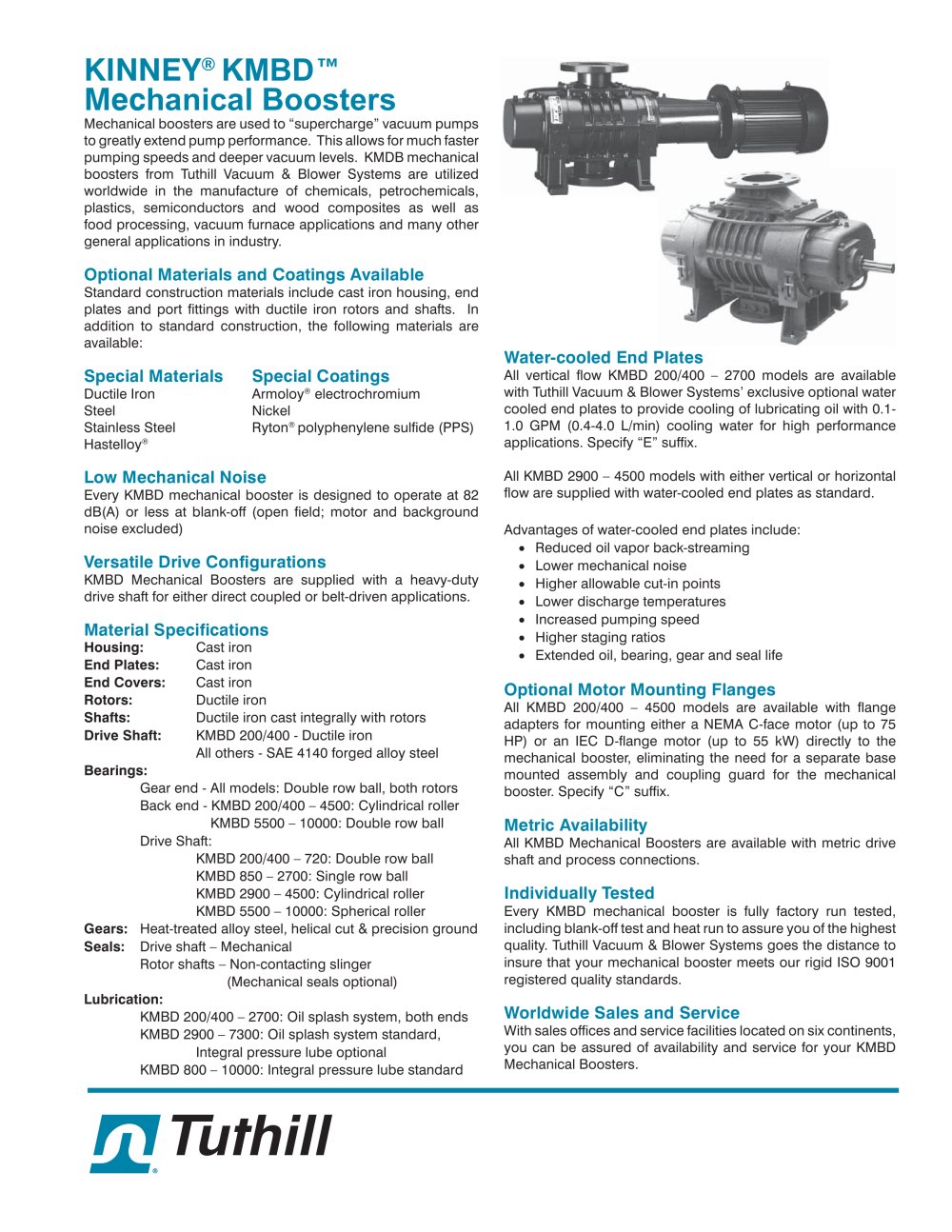 Kinney&reg; KMBD Vacuum Boosters - Tuthill