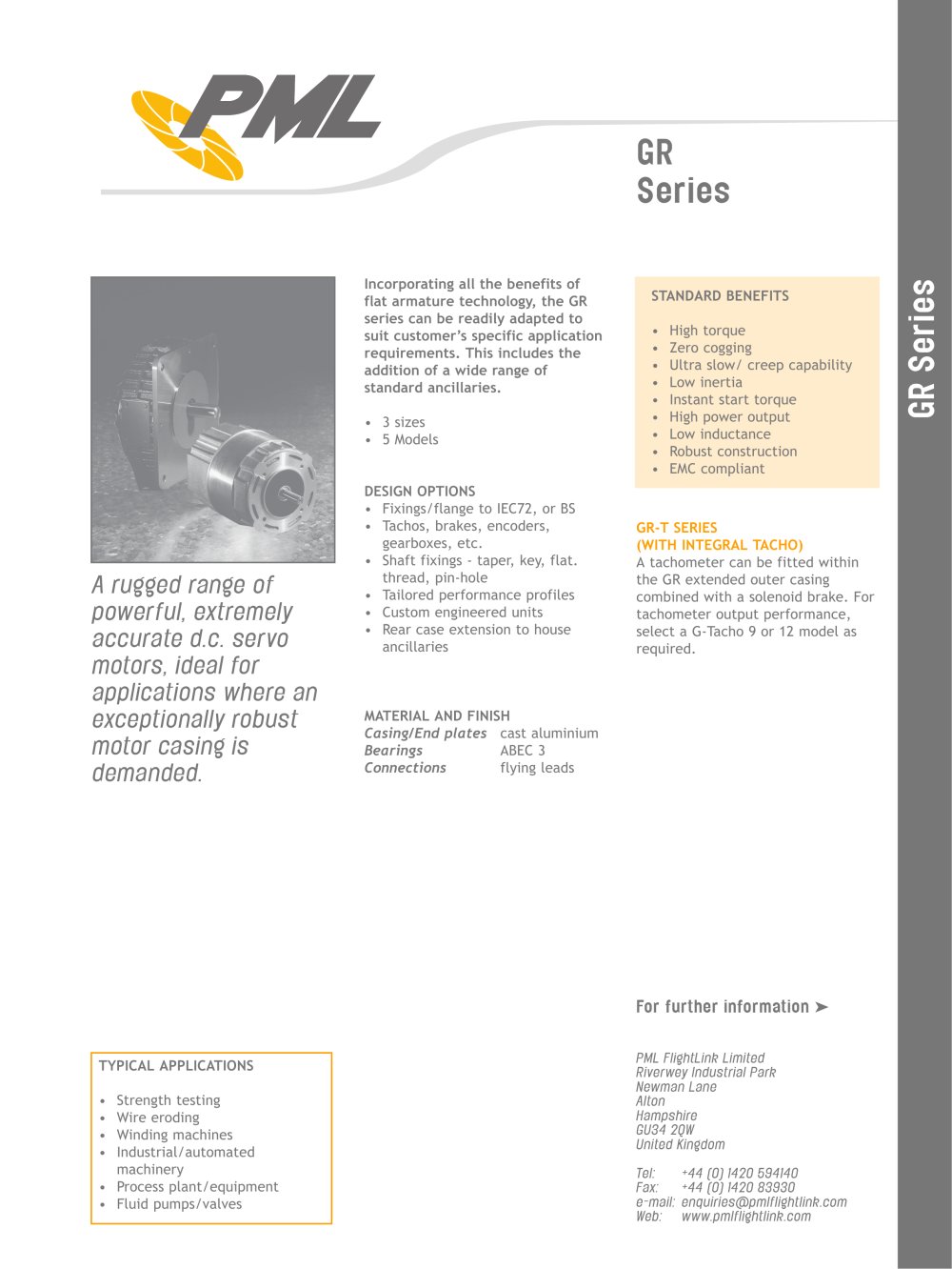 GR Series Motors - Pinted Motor Works