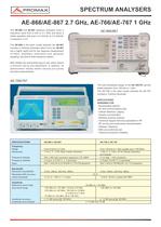 AE-766, AE-767 Spectrum analyser