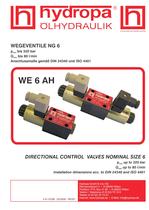 HYDRAULIC VALVES  Catalogue nominal size 6