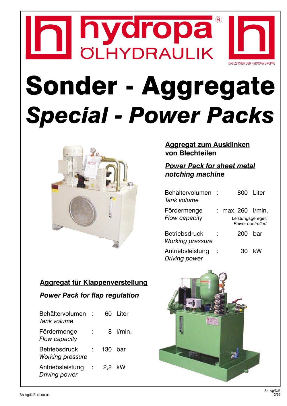 SPECIAL POWER PACKS - Hydropa