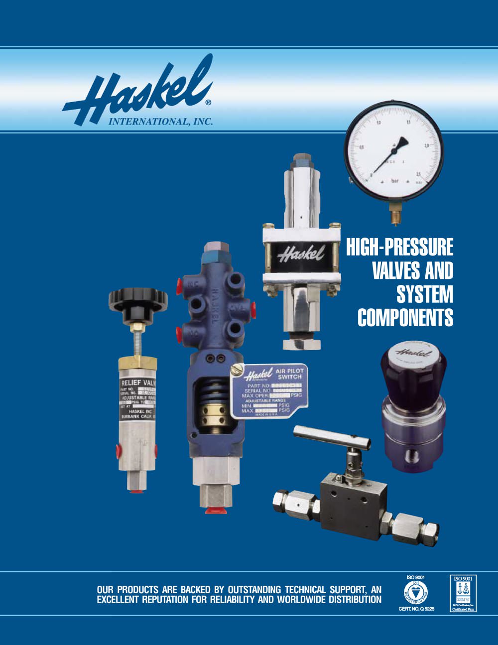 High pressure valve & System component - Haskel International