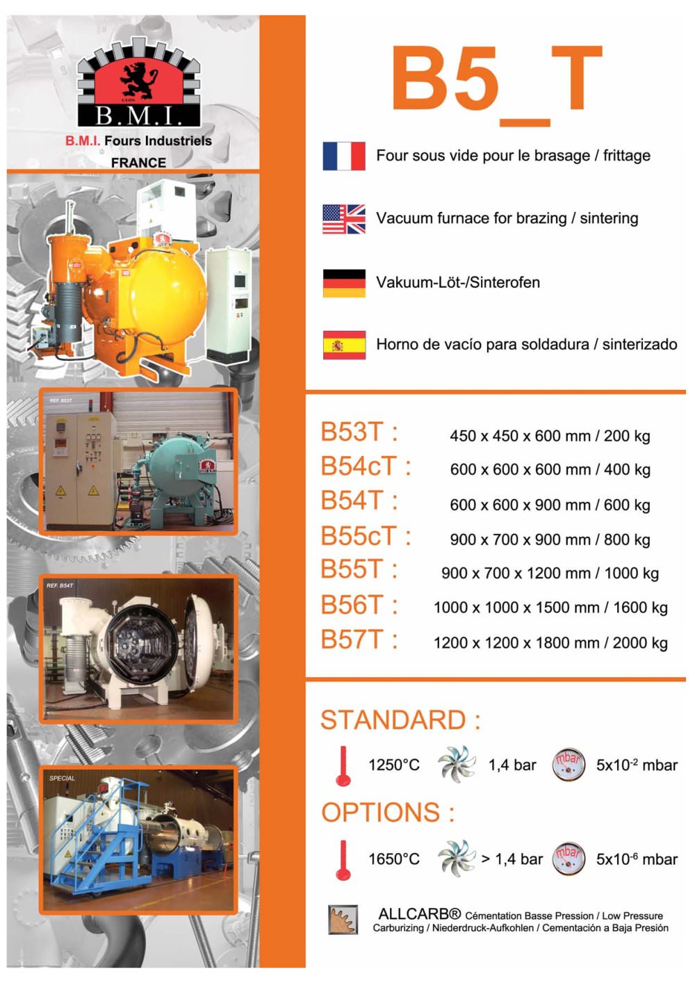 B5_T: vacuum furnace for brazing / sintering - B.M.I. Fours Industriels