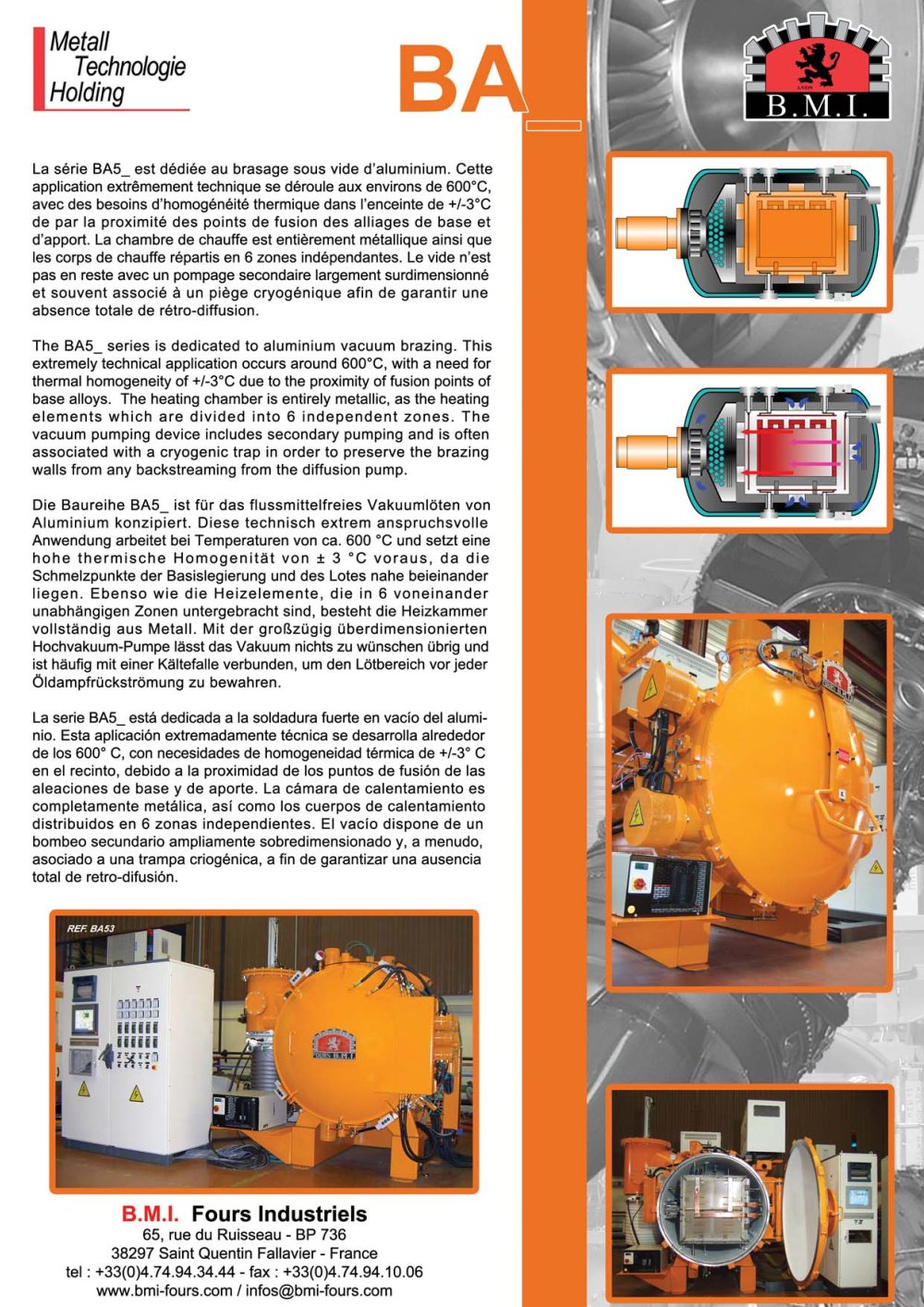 B.M.I. Fours Industriels  - 83008, 130432, 4554, 208470, 208315, 208297