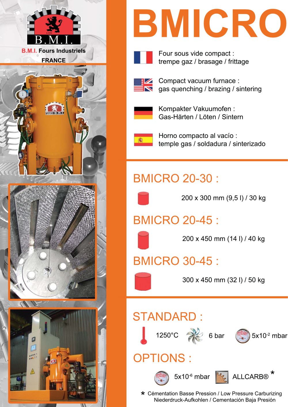 BMICRO compact  vacuum quenching furnace - B.M.I. Fours Industriels