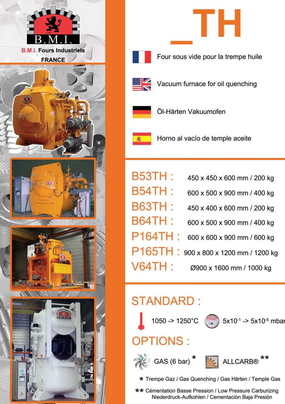 _TH: vacuum furnaces for oil quenching - B.M.I. Fours Industriels