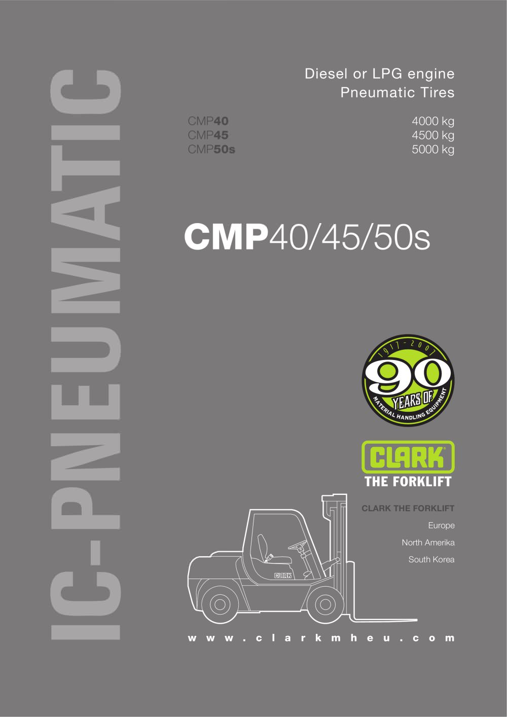 Data sheet CLARK-CMP40-50s - CLARK Material Handling