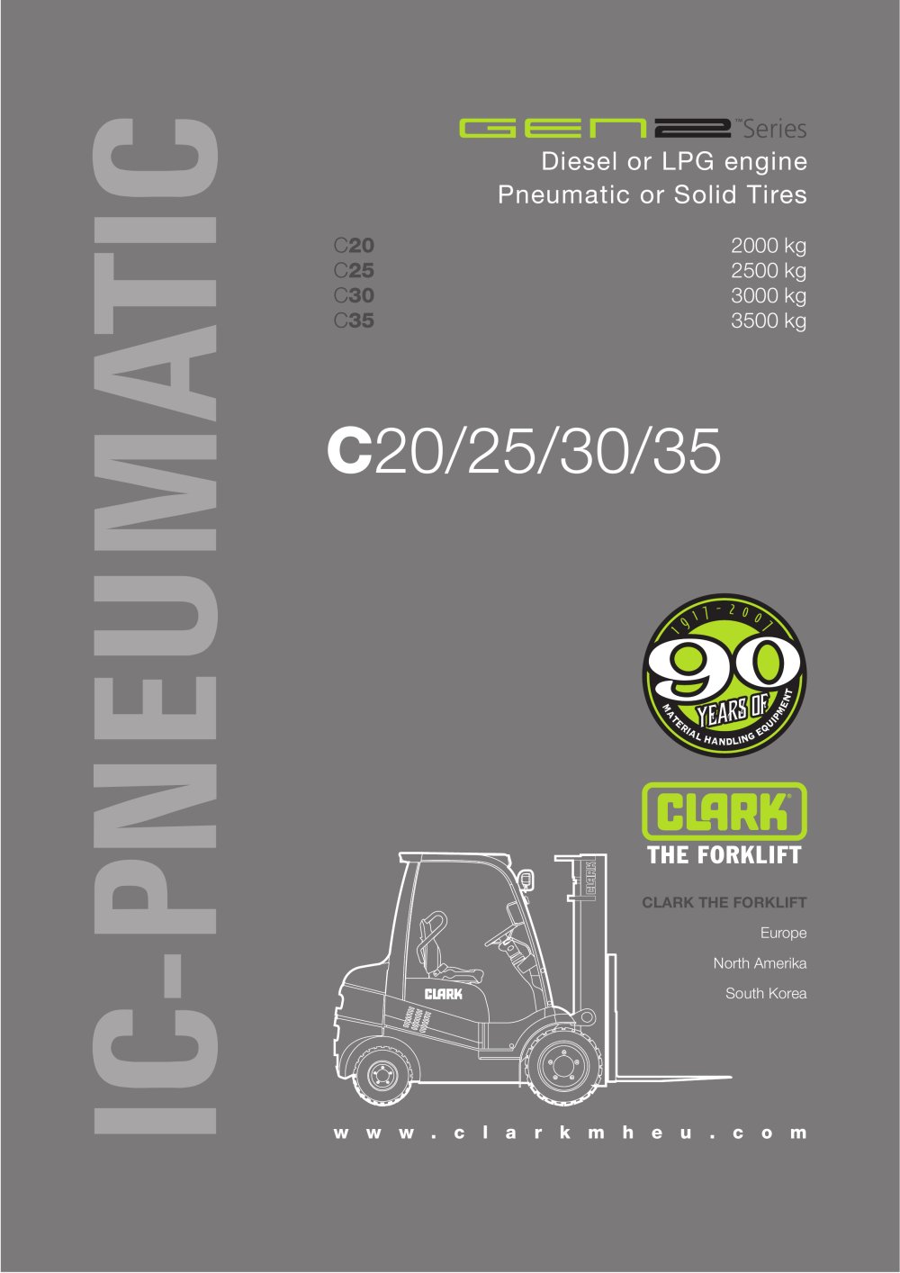 Data sheet CLARK-GEN2 C20-35 - CLARK Material Handling