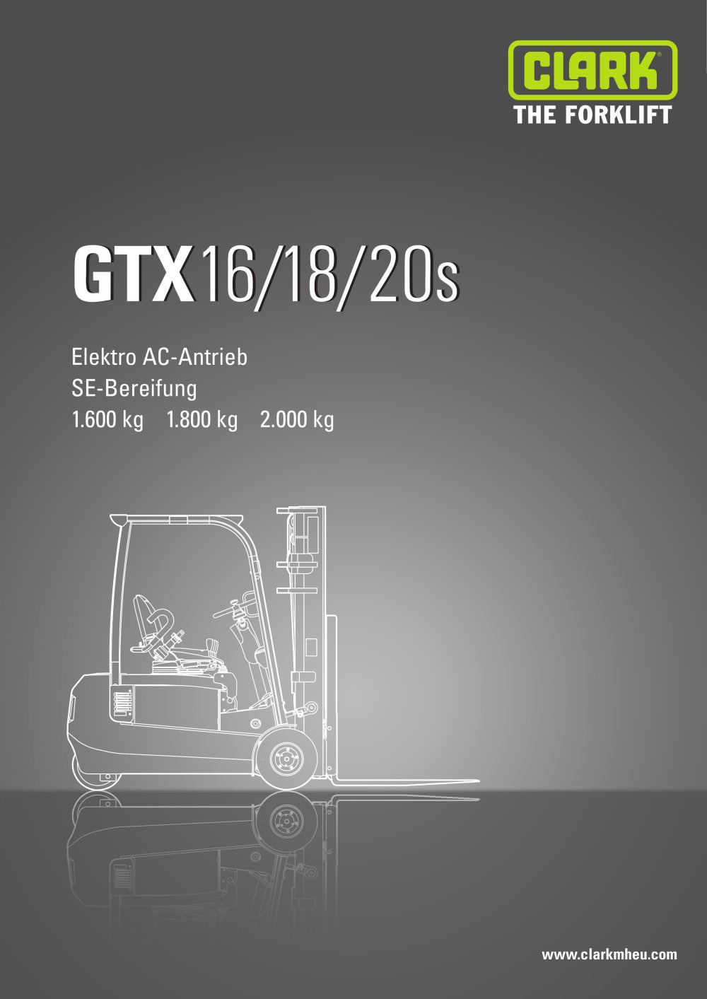 Specification sheet Clark GTX 16-20s - CLARK Material Handling