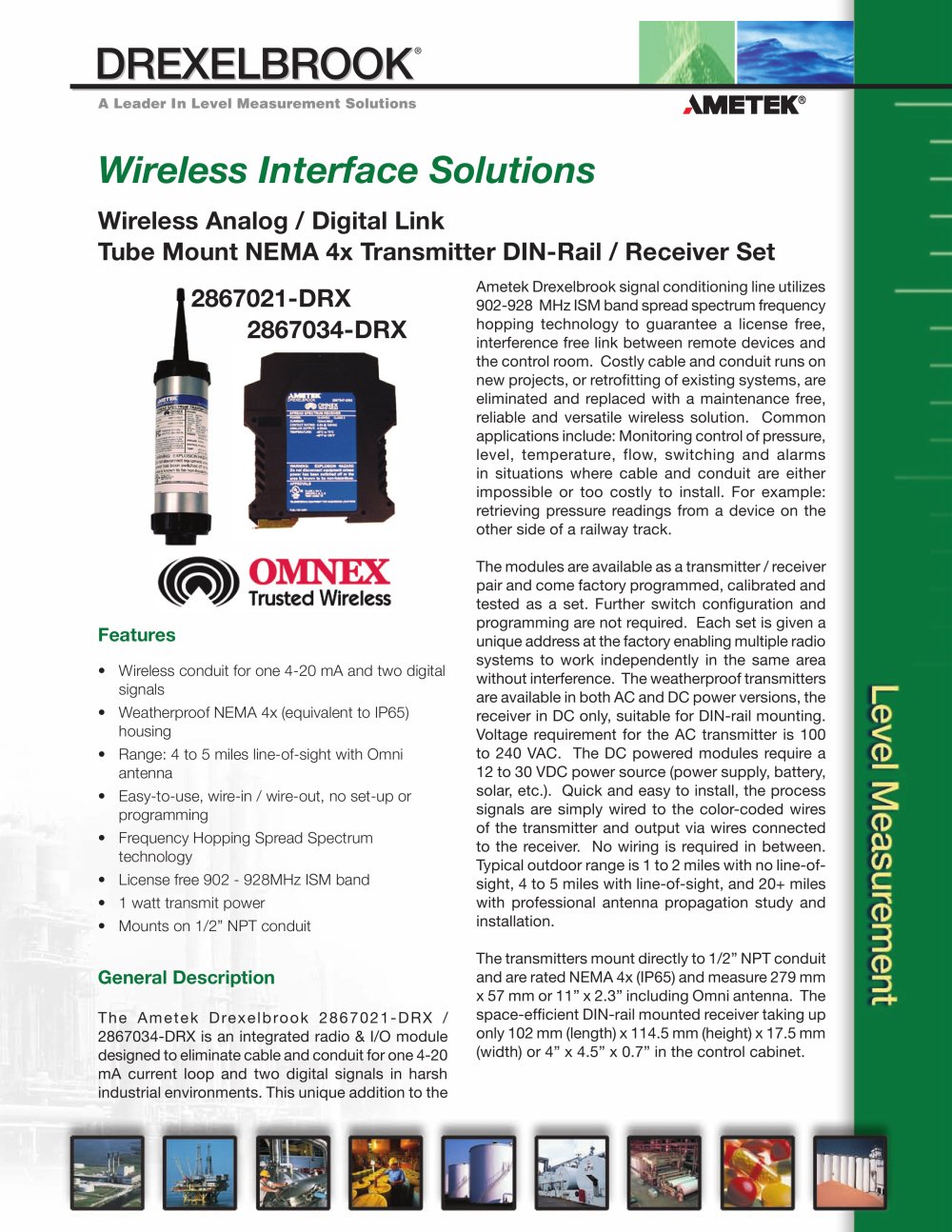 AMETEK Drexelbrook - 99030, 133632, 81469, 130977, 14668