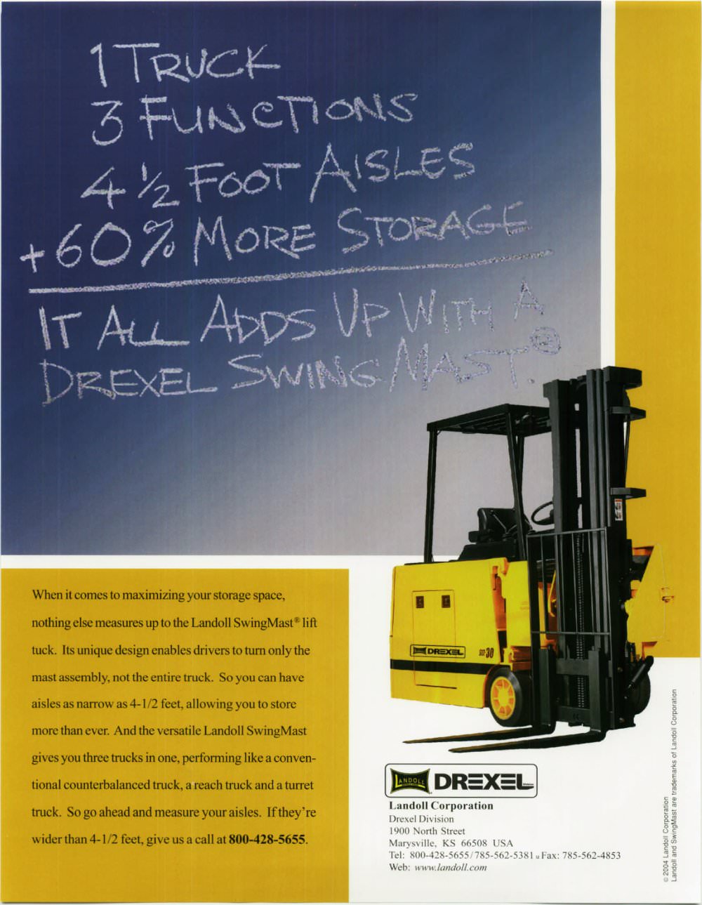 It All Adds Up - VNA Forklifts Save Money - Landoll