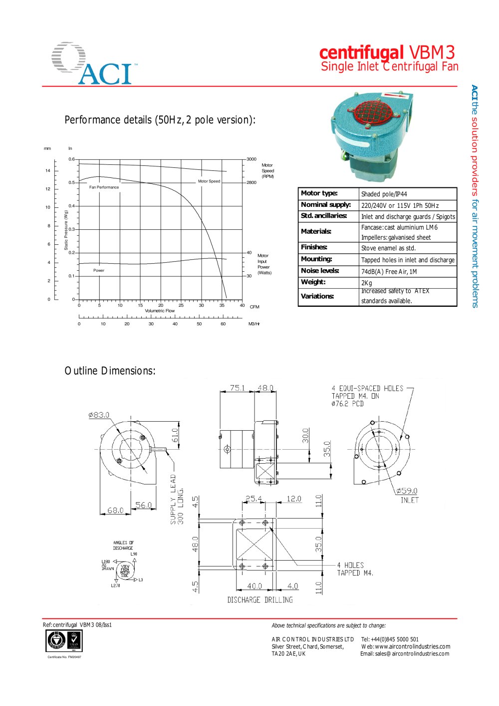 Centrifugal Catalogue - Air Control Industries