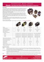 Classic Range Rotary Switches - Changeover Sequences