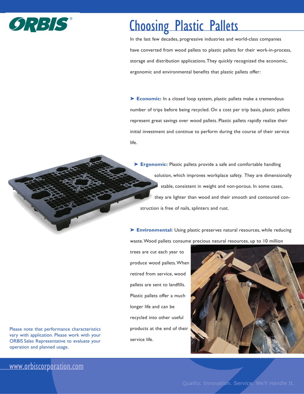 Choosing Plastic Pallets: A Comparison of Wood and Plastic Pallets - ORBIS