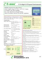 LPP420, 3 3/4 digit LCD panel instrument