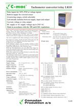 LR10, tachometer converter, selectable ranges
