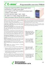 PMR10, temperature, potentiometer and pulse inputs