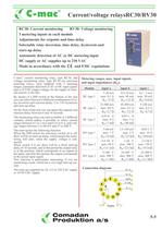RC30 / RV30, multirange current and voltage relays