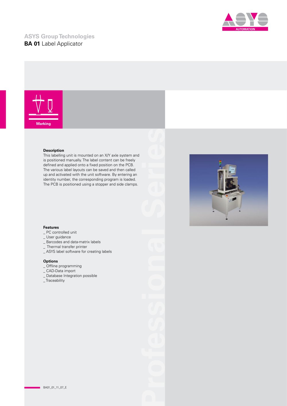 BA 01 - ASYS