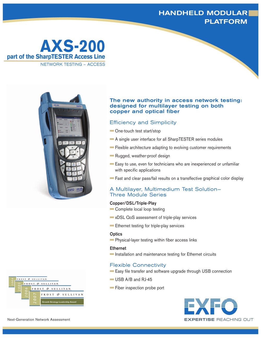AXS-200 Handheld Modular Platform - EXFO