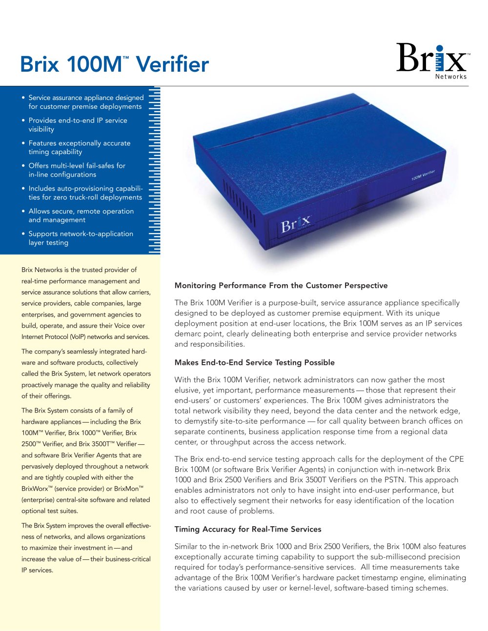 Brix 100 Series Verifier - EXFO