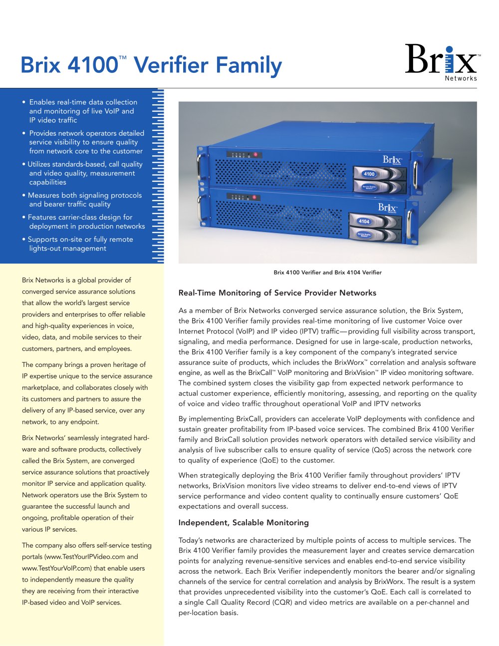 Brix 4100 Series Verifier - EXFO