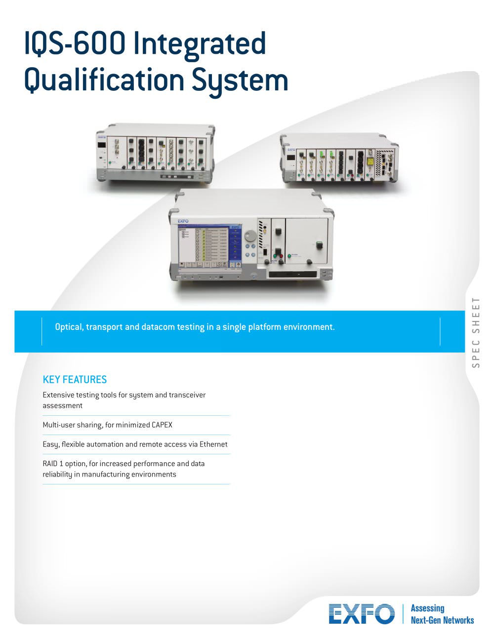 IQS-600 Integrated Qualification System - EXFO